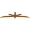 Ekena Millwork Alberta Rough Sawn Timber Gable Bracket, Western Red Cedar, 84"W x 21"H x 2"D x 4"F, 6/12 Pitch GBW084X21X0204ALB00RWR - alternate 4